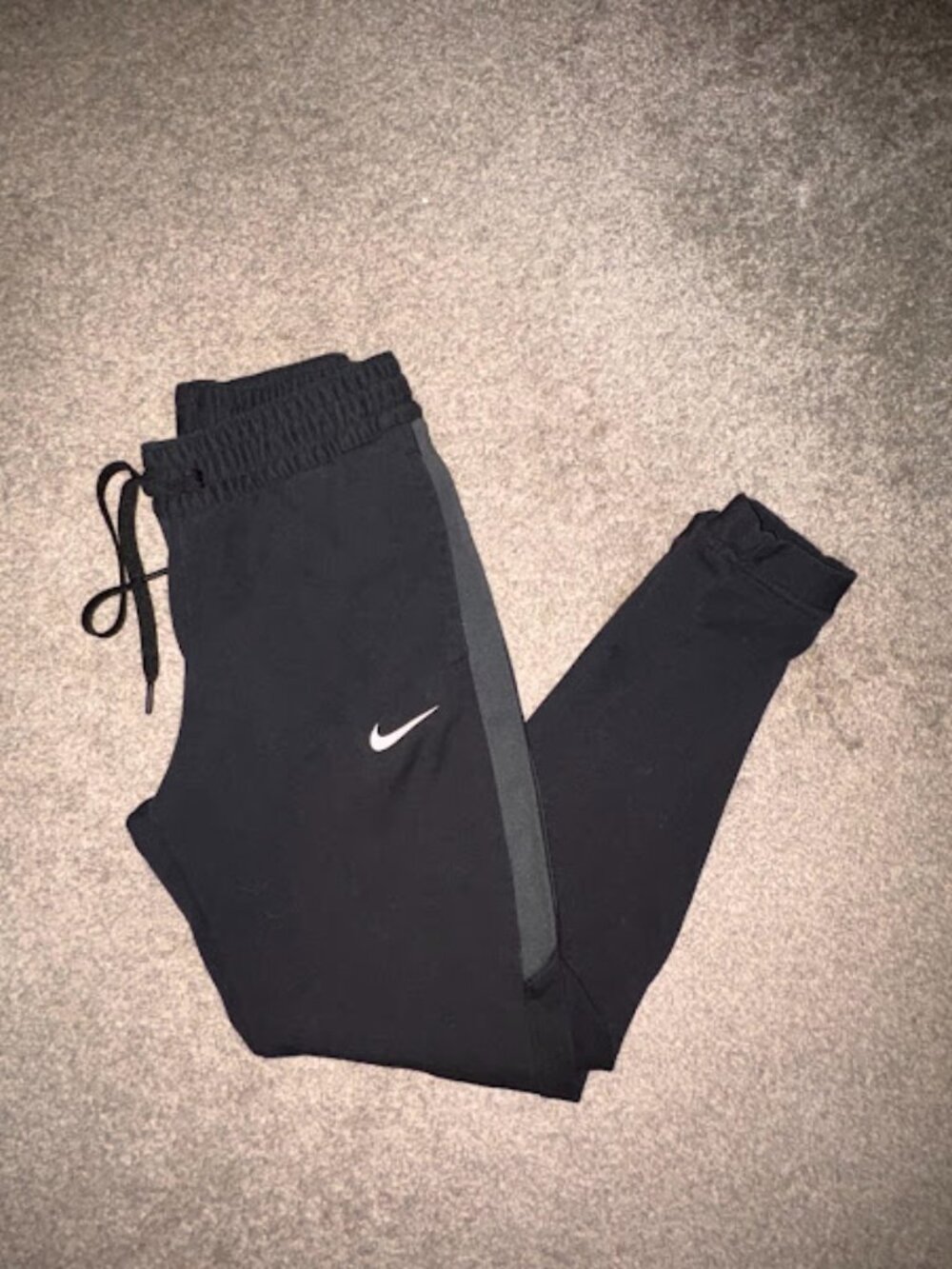 Nike Therma-FIT Pants Men's Small Black Fleece Joggers Zip Pocket FD1648-010